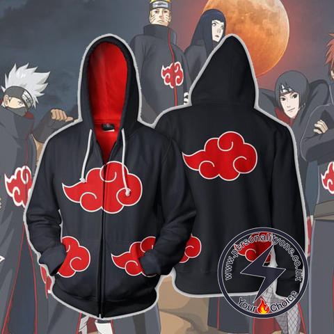 Naruto Akatsuki Zip Up Hoodie Jacket